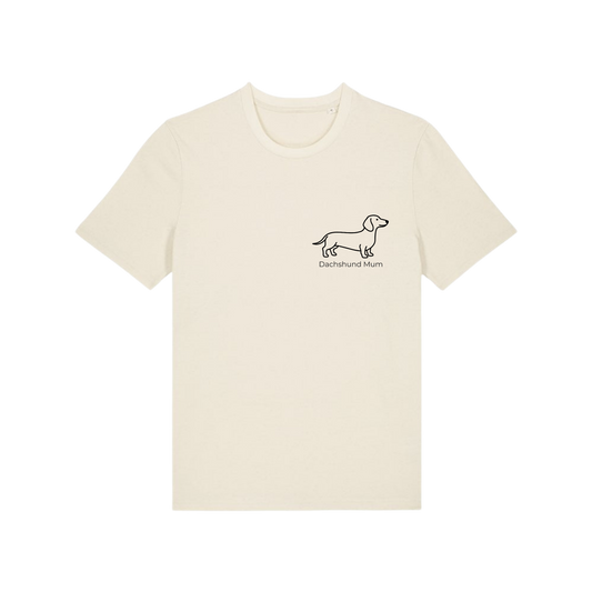Personalised Dog Breed T-Shirt – Stanley/Stella Natural Raw