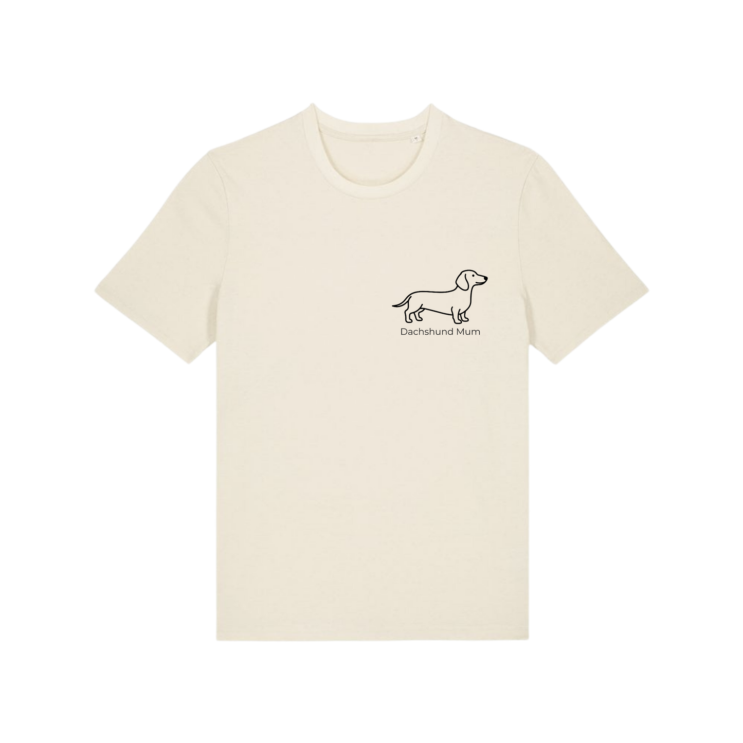 Personalised Dog Breed T-Shirt – Stanley/Stella Natural Raw