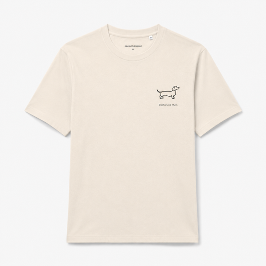 Personalised Dog Breed T-Shirt – Stanley/Stella Natural Raw