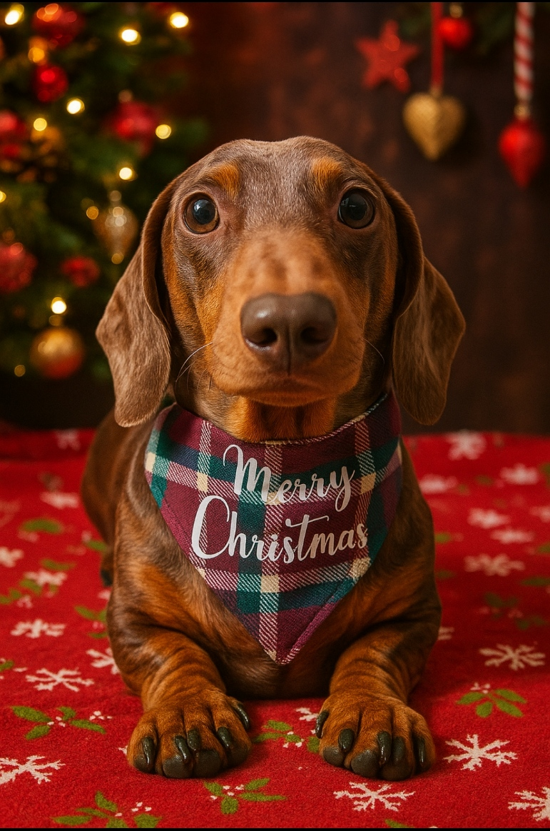 Tartan Christmas Bandana