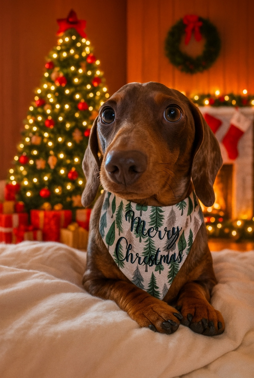 Christmas tree bandana