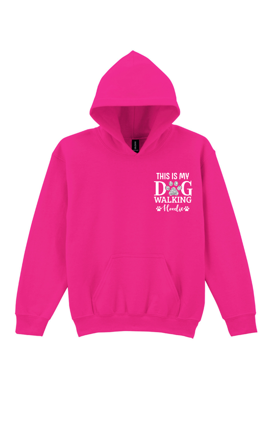 Kids dog walking hoodie